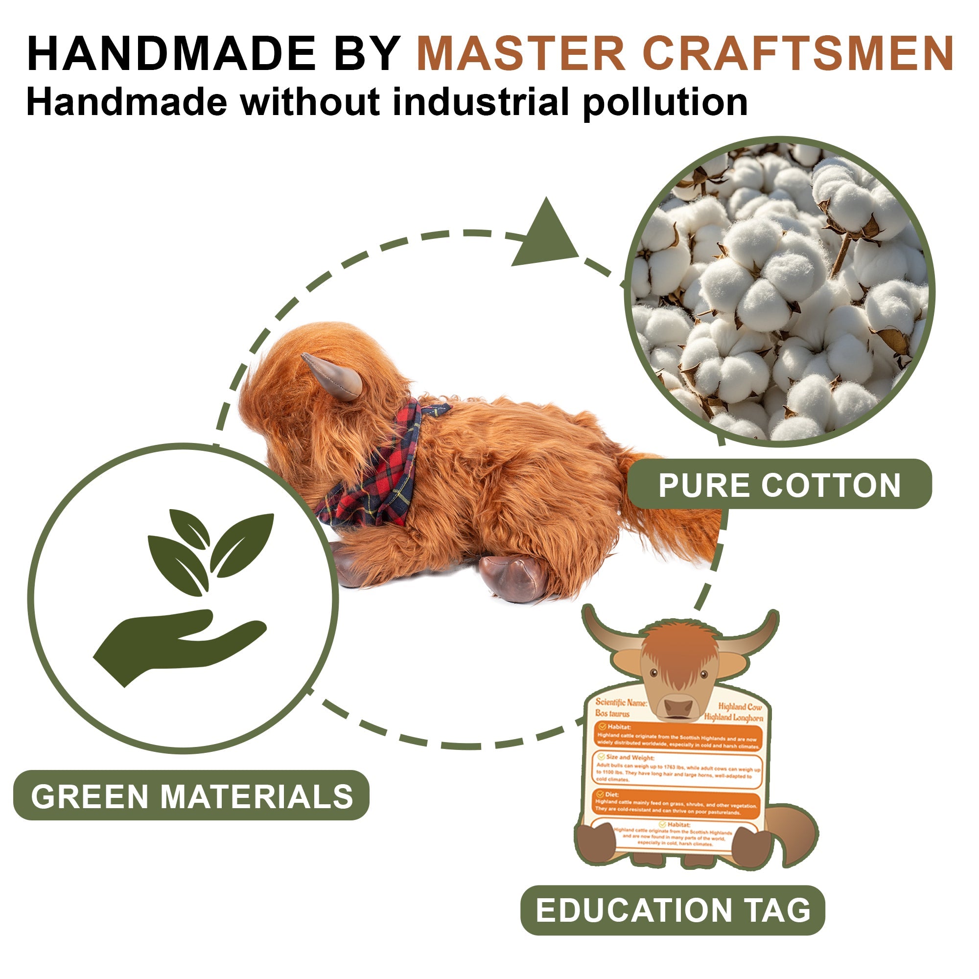 Highland Cow Plush – Weighted Toy for Kids & Adults